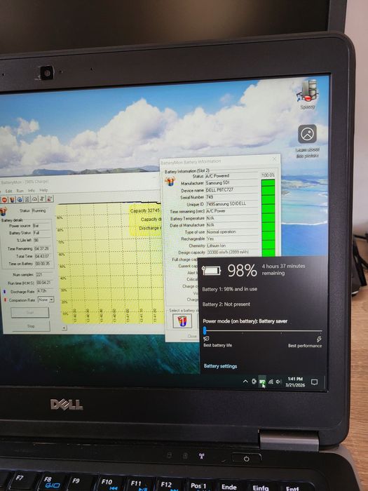 Laptop Dell Latitude E7440 , i7 4600U, 8 GB , SSD 256 GB , FullHD -14"