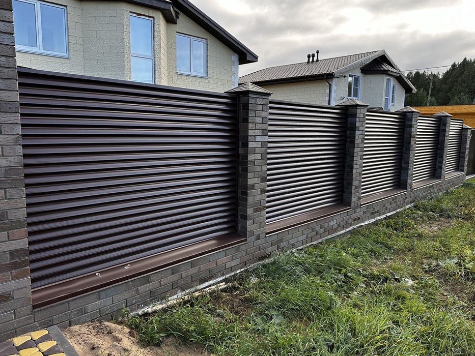 Забор жалюзи , евроштакетник.