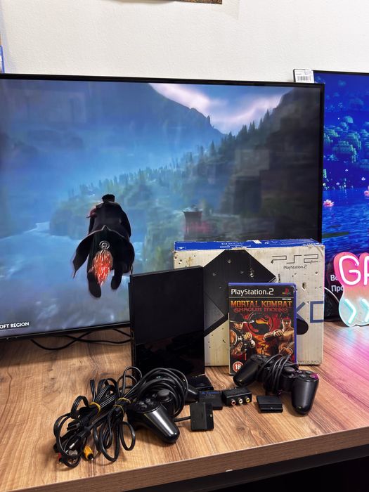 PlayStation 2  256Gb, не прошитая, +Mortal Kombat