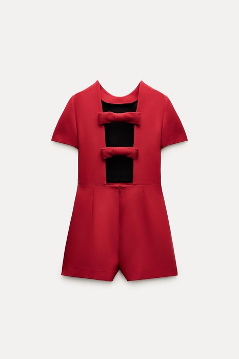 красный комбенизон zara