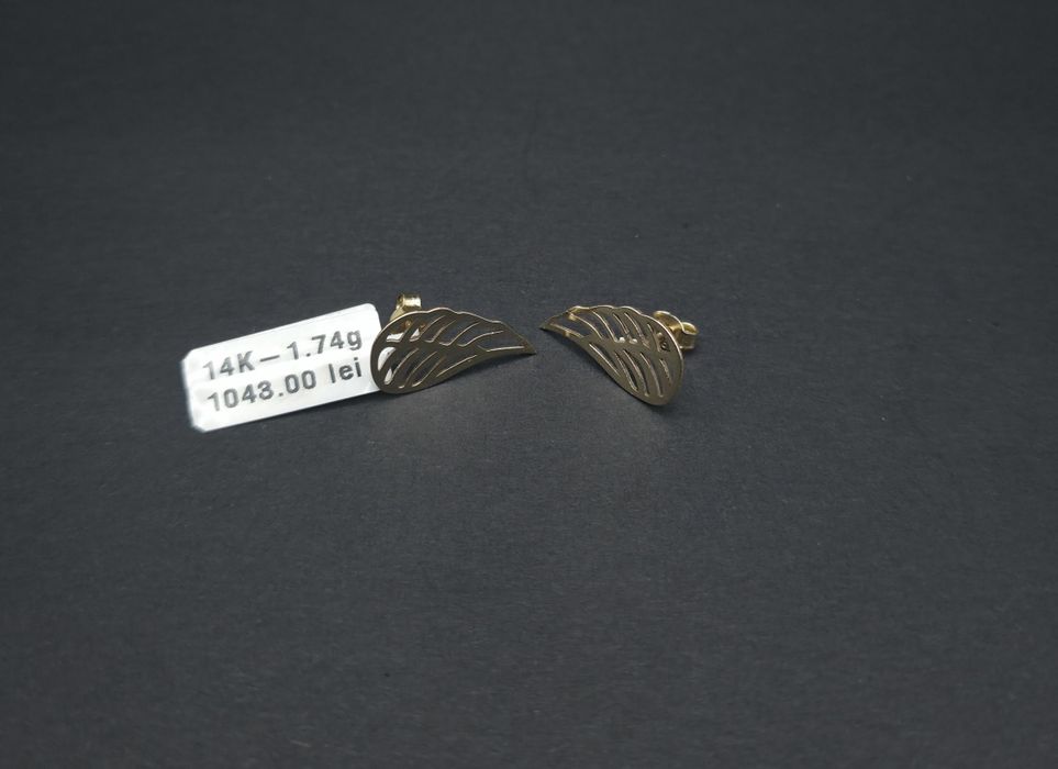 Bijuteria Royal cercei din aur 14k 1.74 gr