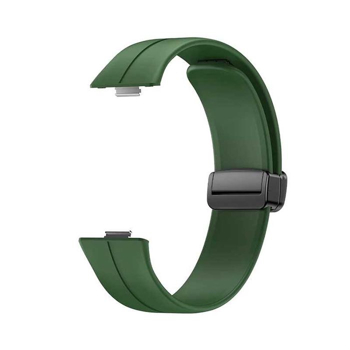 Каишка Silicone Magnet Black Buckle за Huawei Fit 3, Fit 4, Fit 4 Pro