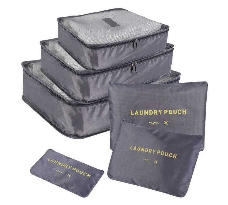 Комплект от 6 части – Органайзери за багаж за куфар в различни цветове