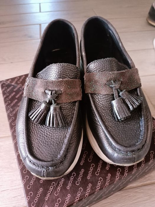 Mocasini tip sport din piele