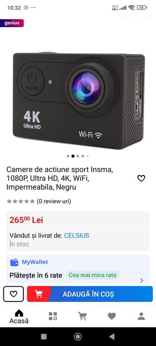 Camera go pro 4k
