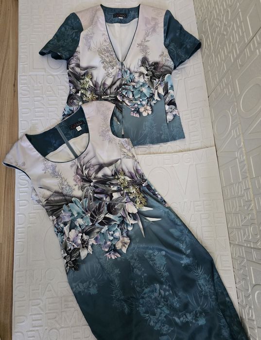 Rosi Fashion дамски комплект сако и рокля Роси Елегант