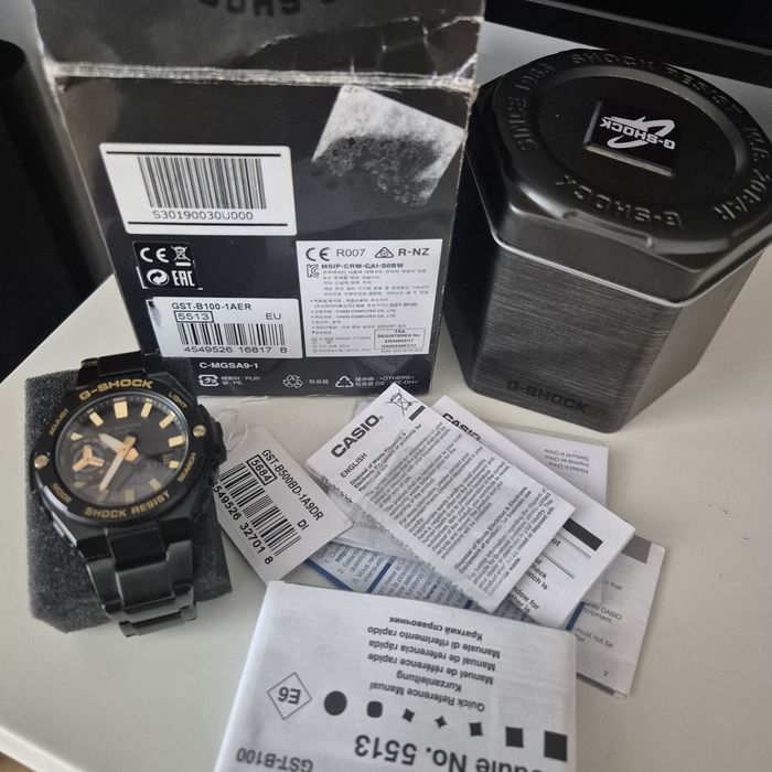 Casio G-Shock B500BD-1A9ER  Solar metalic  Black