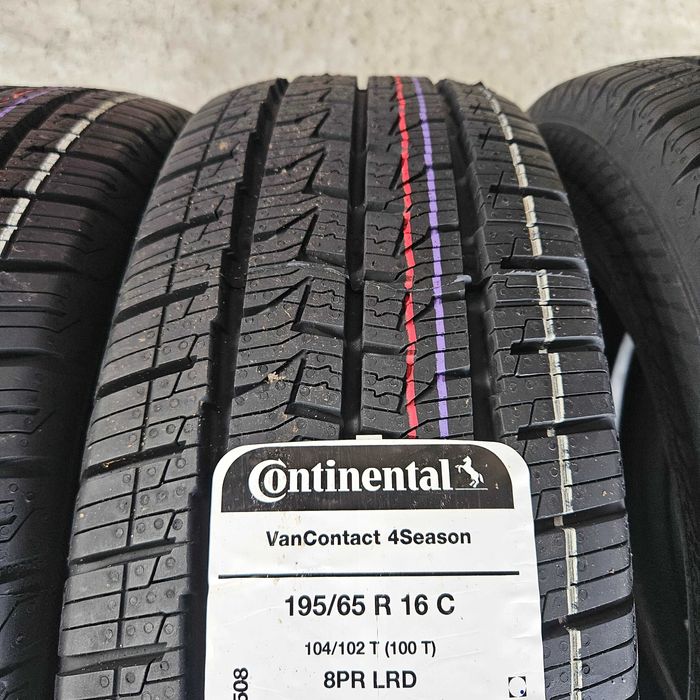 4 бусови гуми 195/65R16C Continental VanContact 4Season 104T DOT3825