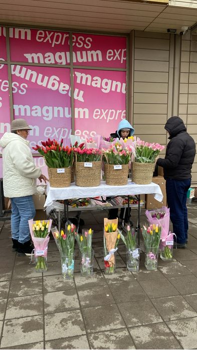 Тюльпаны Алматы 8 марта Уш Сункар