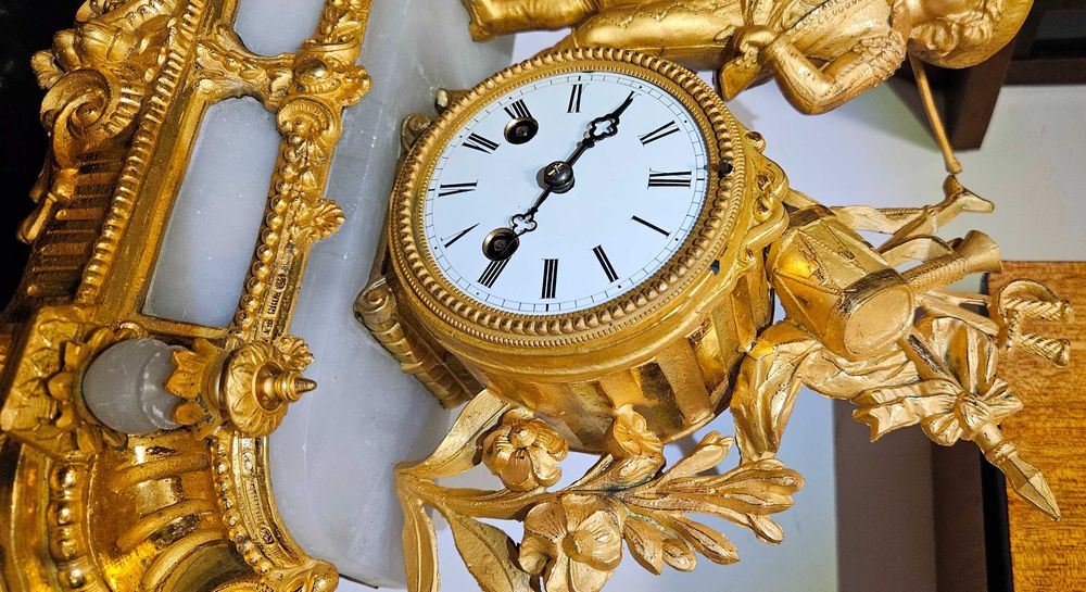 Ceas de semineu cu pendul  anii 1870 - 1880