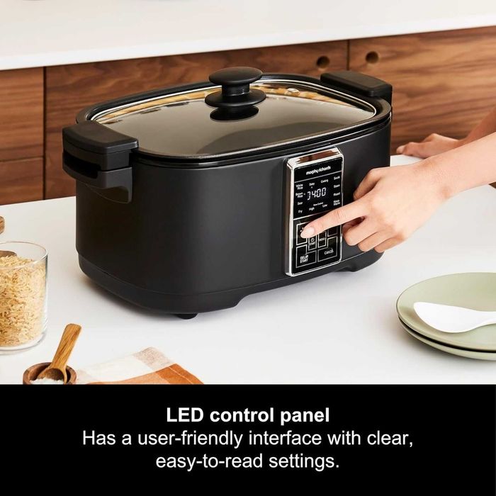 Мултифункционален мултикукър Morphy Richards 10 в 1,6,5 л,1350 W,черен