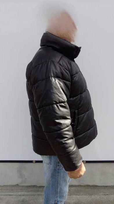 Geacă  din piele ecologică LC Waikiki Classic mărimea  XL - XXL neagră