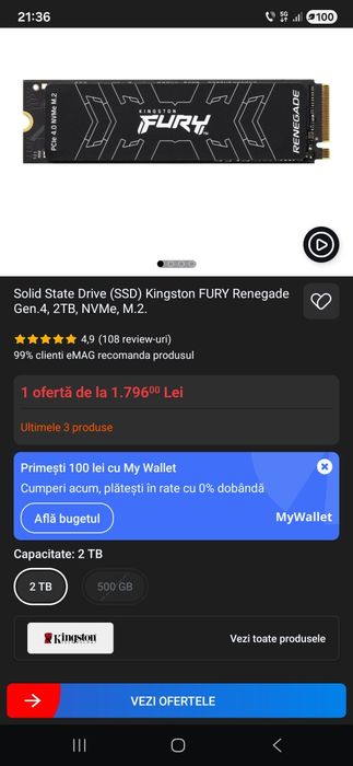 PS 5 3Tb!Se vinde PS5 slim 1TB + ssd fury gen4 2TB
