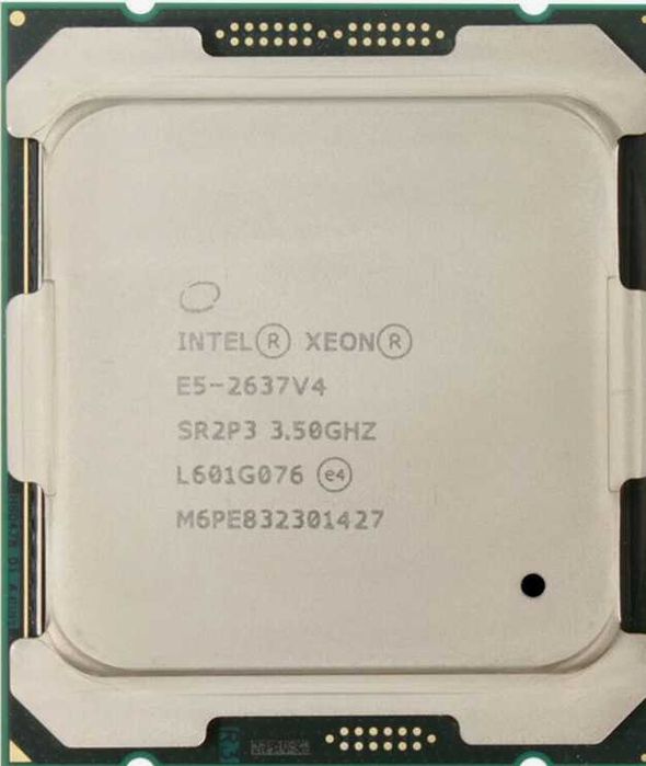 Процессоры Intel Xeon Silver, E5-2637 V4, E5645, Core2 Quad