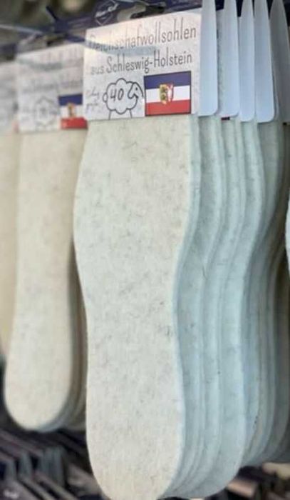 Стелки за обувки от 100% вълна