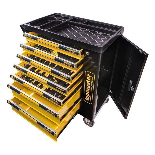 Професионален шкаф оборудван с инструменти, 7 чекмеджета, 5 модула, 21