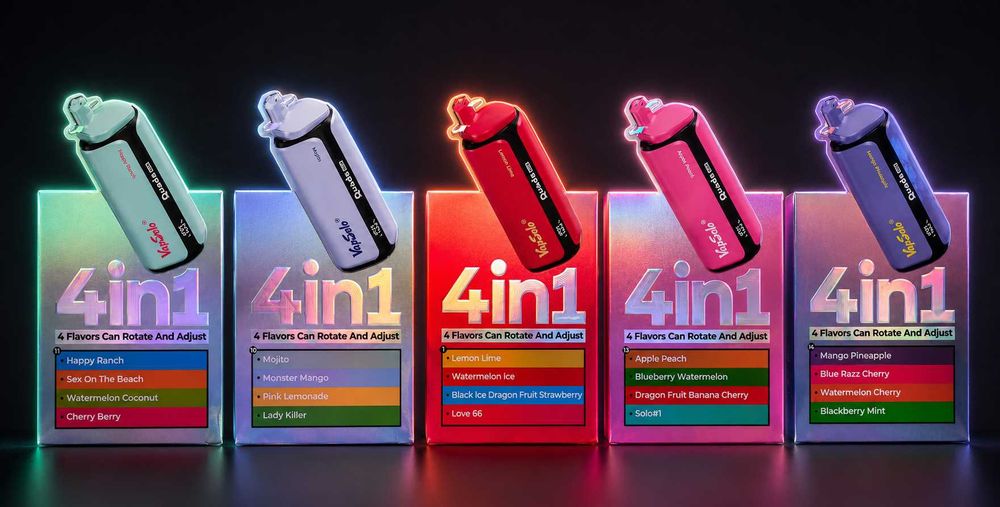 Vape VapSolo Quads 80000 Puffs 4 in 1 Reîncărcabil Premium 80k Fumuri