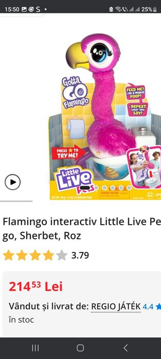 Jucărie interactivă pentru copii papagal Serbet