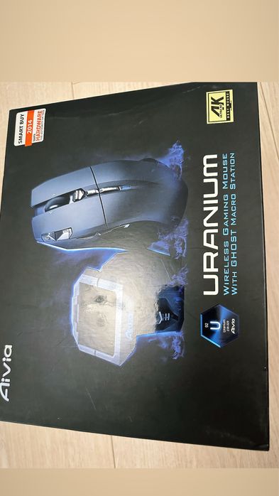 Mouse Gaming Wireless Gigabyte Aivia Uranium + GHOST Macro Station (Pachet Complet, Cutie + Husă)