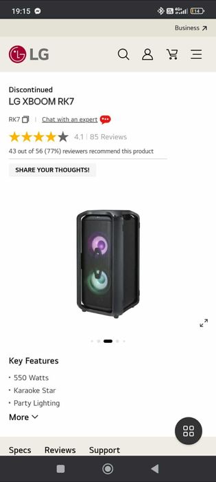 Boxa LG rk7 că noua