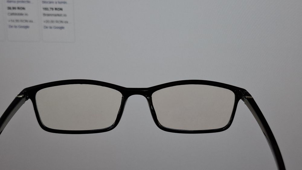 Ochelari de protecție pentru ecrane fără dioptrii (împotriva luminii a