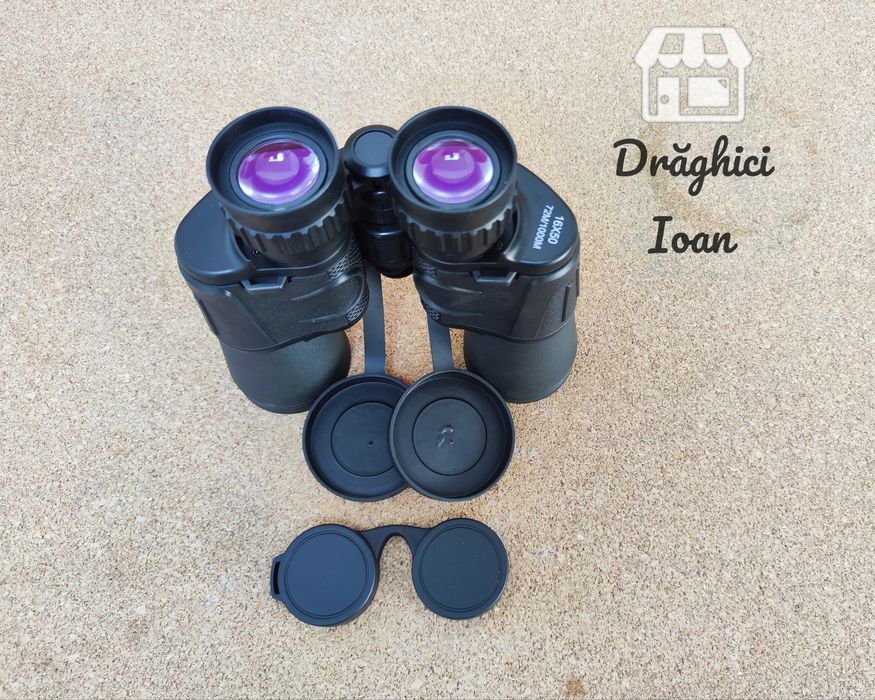 Binoclu 16x50 apropiere 72m/1000m, lentile antireflex FullyMulticoated