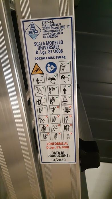 Scăra profesională din aluminiu STP 4 , 5 sau 6 trepte