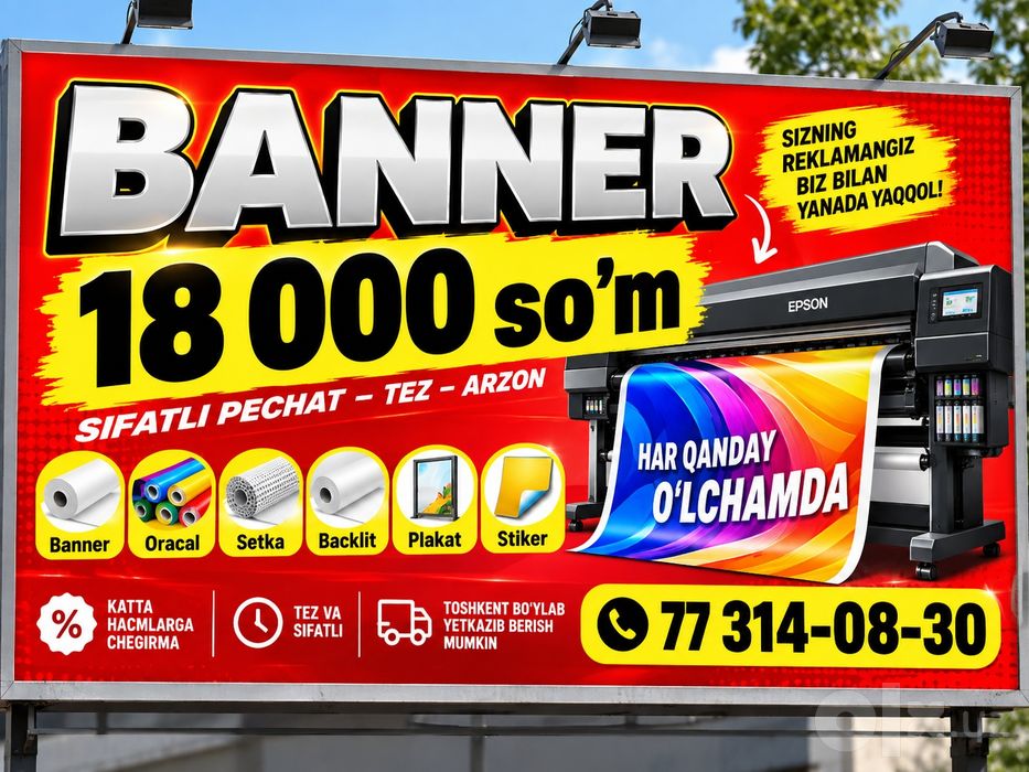 Banner pechat xizmati