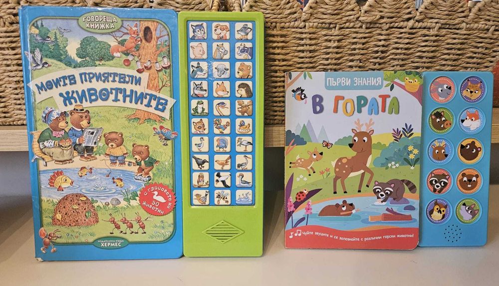 Разнообразни детски книжки - приказки, интерактивни, музикални и др.