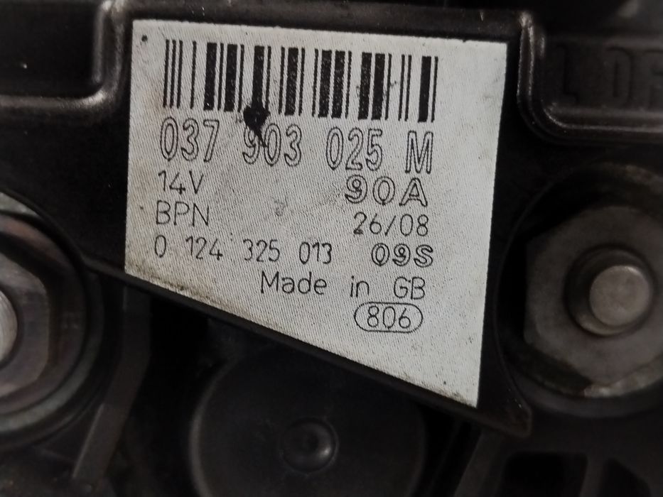 Alternator Volkswagen Golf 5 (2004-2009) 1.4 Benzina 2008