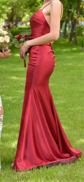 Официална рокля в мервен цвят