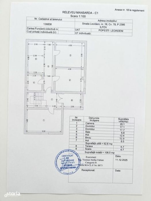 Casa Individuala 6 Camere | 208 mpu | Teren 409 mp | Popesti-Leordeni