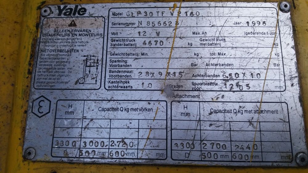 Motostivuitor motostivuitoare stivuitor stivuitoare yale gaz gpl 3 ton