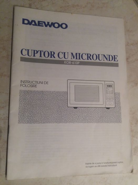 Cuptor cu microunde Daewoo KOR-610P NEFUNCTIONAL