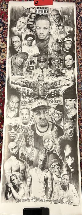 Постер с известными рэперами