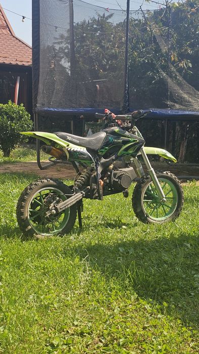 Motocicleta Cross 49cc DirtBike Enduro Ultra Moto copii verde