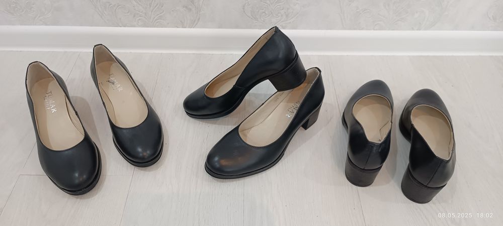 Туфли женские, кожаные. Подойдёт для офиса и выпускного.