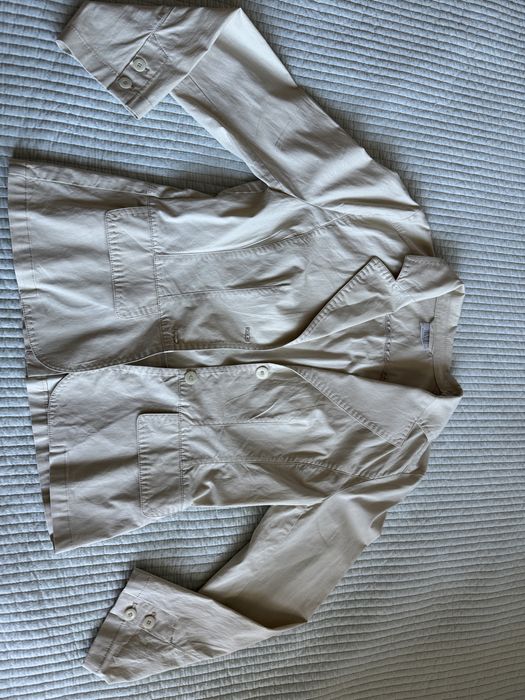 Sacou crem din bumbac marime M Madeleine