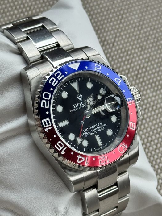 Ceas Rolex GMT Master II Pepsi 40mm , Oyster set