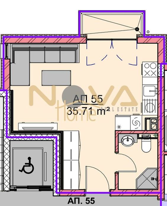 Продава се Едностаен апартамент в Варна, Владислав Варненчик - 41 кв.м за 709 €/кв.м - Снимка #2