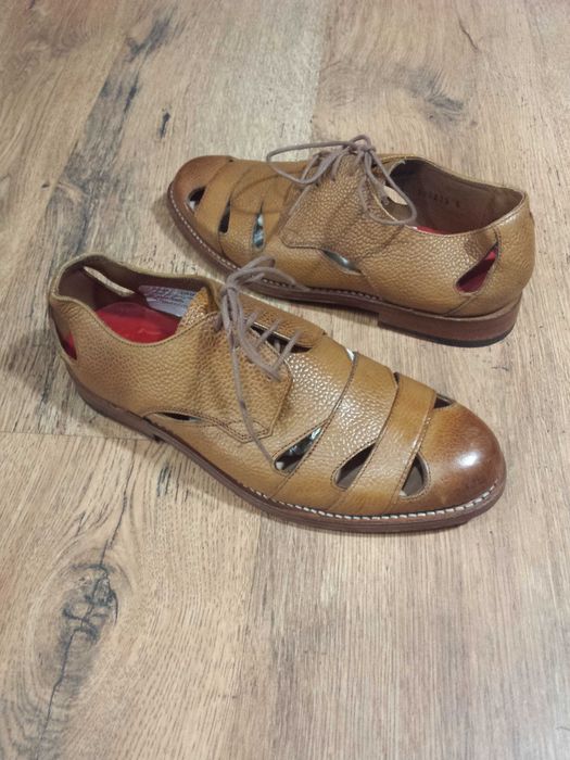 Deosebiti pantofi oxford handmade GRENSON calitate premium piele naturala integral 37