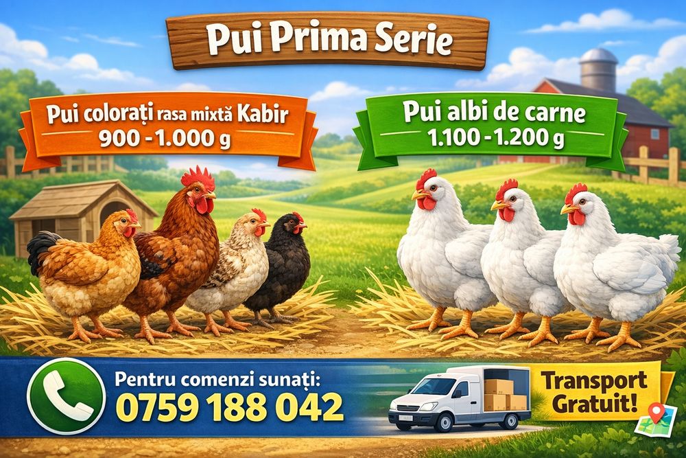 Vând pui  din prima serie