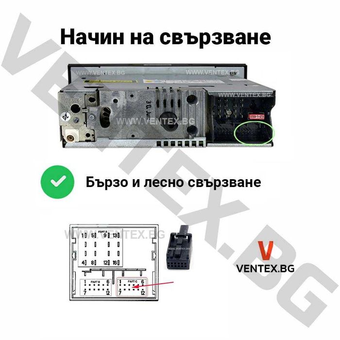 WEFA чейнджър за Citroen C2, C3, C4, C5, C6, C8 с USB и AUX | Hi-Fi