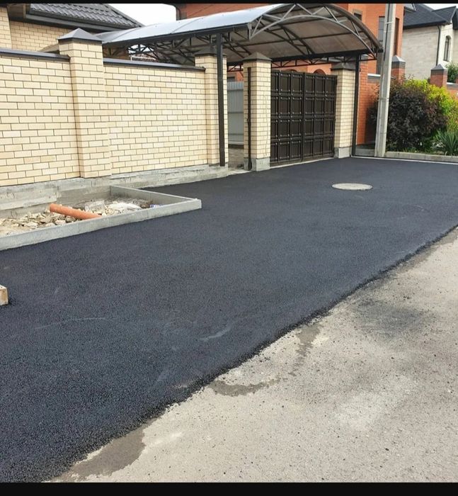 Асфальтирование, асфальт, укладка асфальта