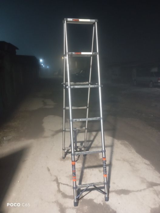 Лестница стремянка телескопическая