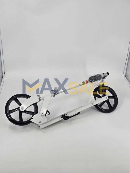 Тротинетка детска скутер scooter бяло и зелено сгъваема колело