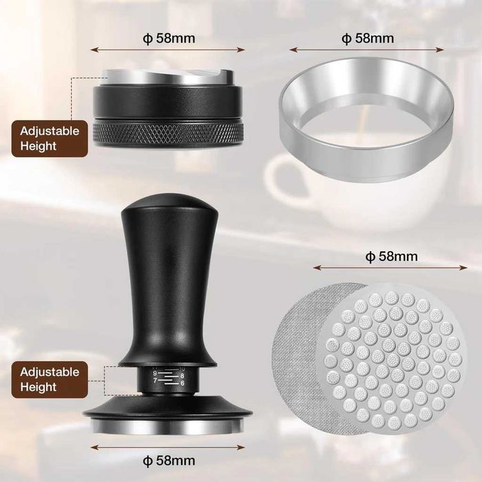 Accesorii espressor cafea barista tamper rasnita v60 nivelator latiera