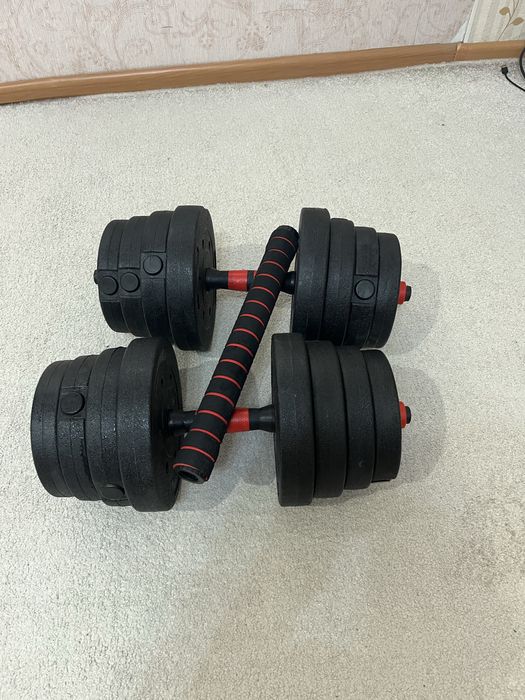 гантели разборные ,собираются в штангу
