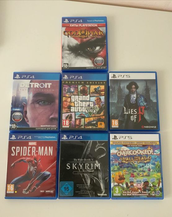 Диски игр playstation 4-5