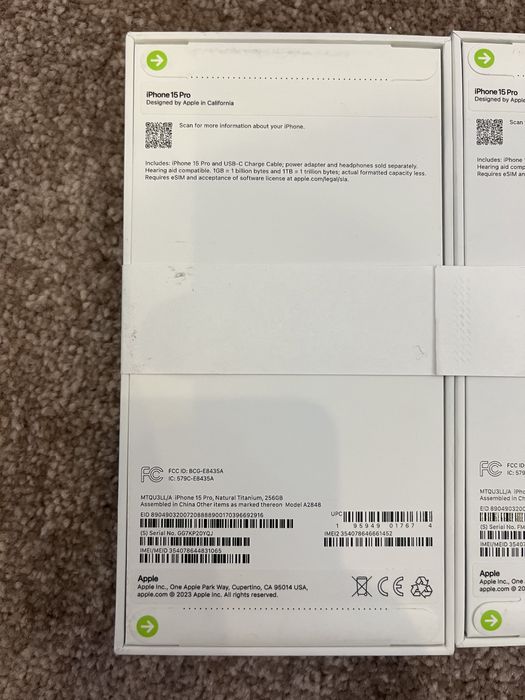 I phone 15 Pro Natural Titanium 256GB